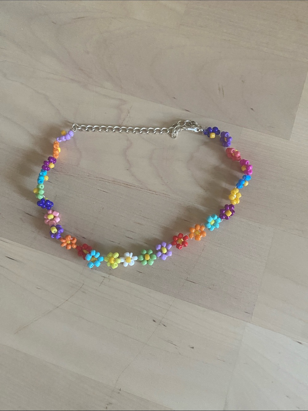 Kids Multicolor Flower Bead Necklace - Brand: